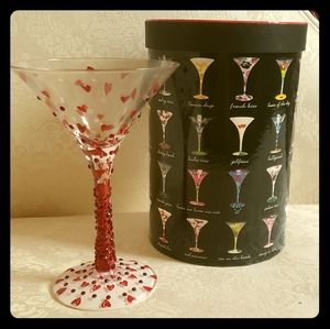 Lolita Handpainted Martini glass